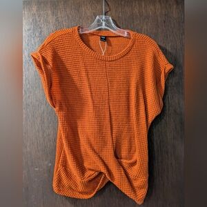 Emery Rose Women's Orange Sweater